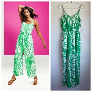 NWT Lilly Pulitzer for Target Women's Boom Boom Jumpsuit in Green & White Size M